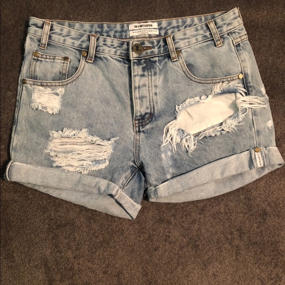 One Teaspoon Pants - One X Teaspoon Jean shorts